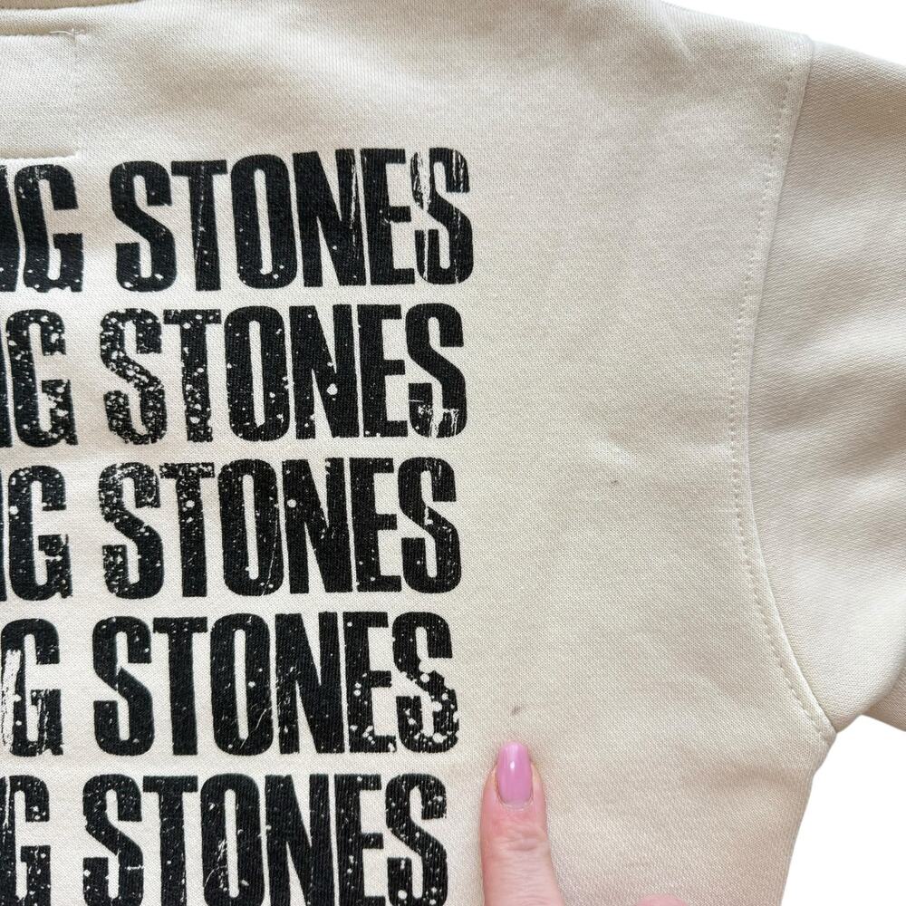 Zara + The Rolling Stones Animal Print Logo Pullover Crew Sweatshirt Size 8-9y - Picture 5 of 5